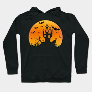 Spooky Moon Halloween Witch Monster Ghost Pumpkin Hoodie